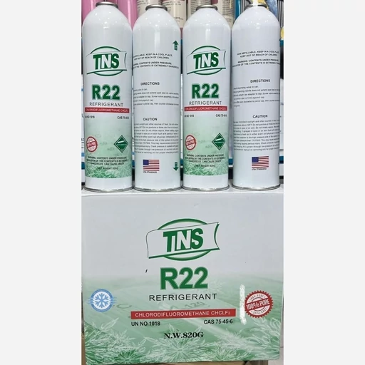 گاز R22 یک کیلویی برندTNS مورد تایید اروپا